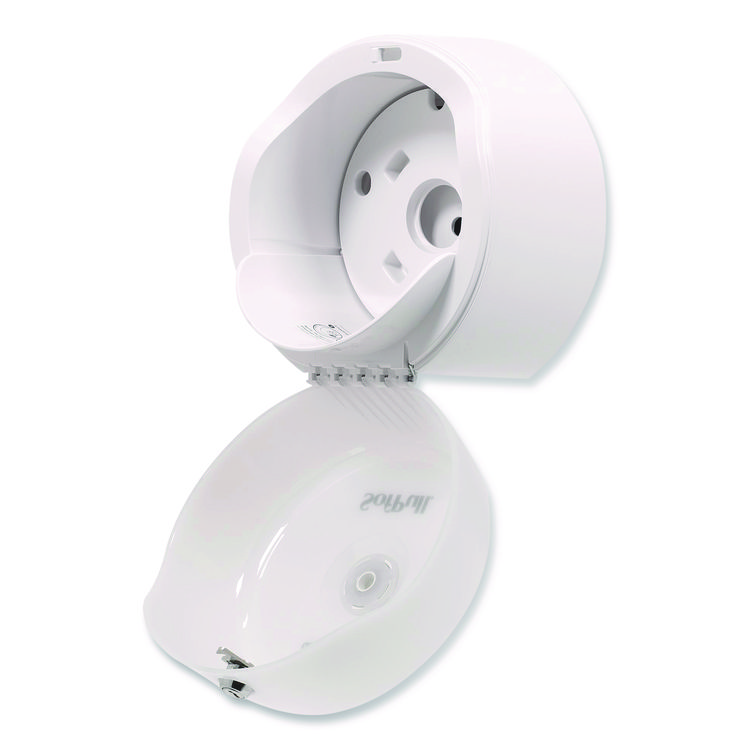 GEORGIA PACIFIC SofPull Mini Center-Pull Single-Roll Bath Tissue Dispenser, 8.75 x 7 x 9, White (GPC56515)