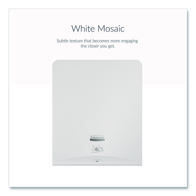 KIMBERLY CLARK ICON Faceplate for Automatic Roll Towel Dispenser, 18.12 x 15.62 x 12.87, White Mosaic (KCC58770)