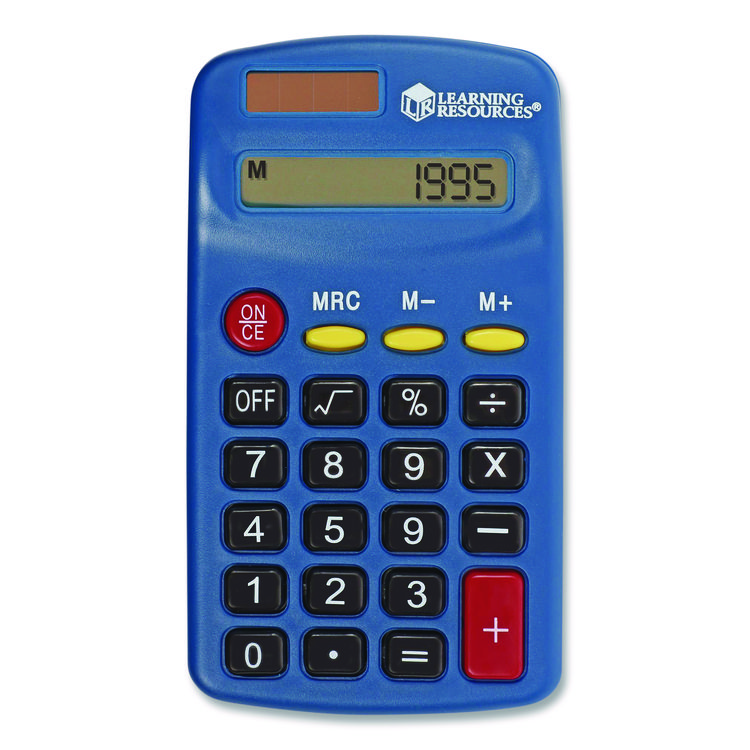 LEARNING RESOURCES Primary Calculator, 8-Digit, LCD, 10 Calculators (LRNLER0038)