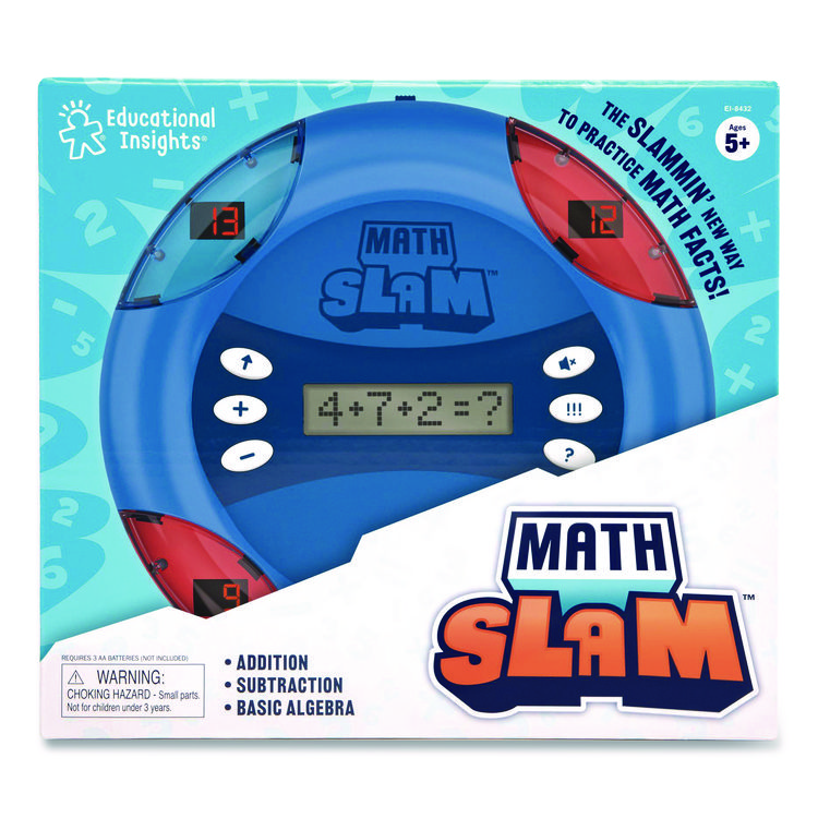 EDUCATIONAL INSIGHTS, Math Slam, Five Game Modes, Two Subjects: Addition and Subtraction, Grades K to 3 (EII8432)