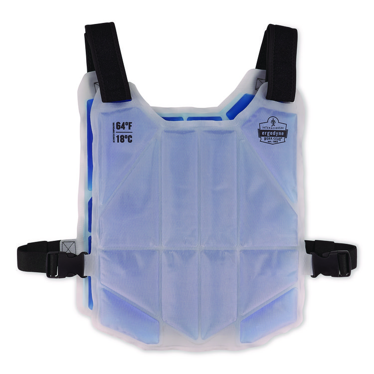 TENACIOUS HOLDINGS, . Chill-Its 6210 Phase Change Cooling Ice Vest, Nylon/Phase Change, One Size Fits Most, Blue (EGO12222)