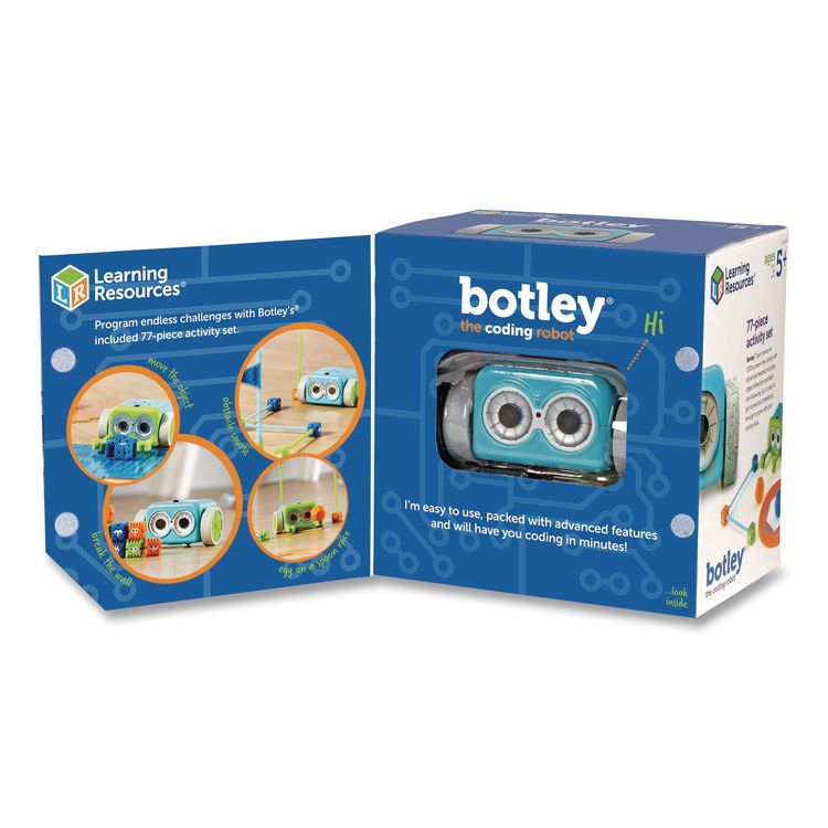 LEARNING RESOURCES Botley the Coding Robot Activity Set, Grades K to 4, 77 Pieces (LRNLER2935)