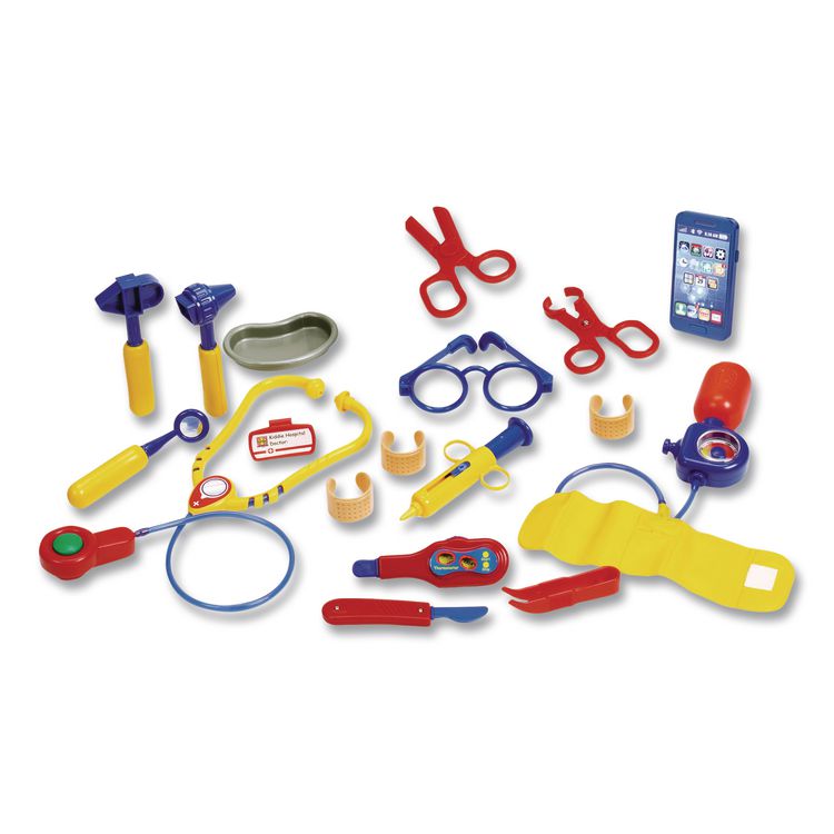 LEARNING RESOURCES Pretend and Play Doctor Set, Ages 3 and Up, 19 Pieces (LRNLER9048)
