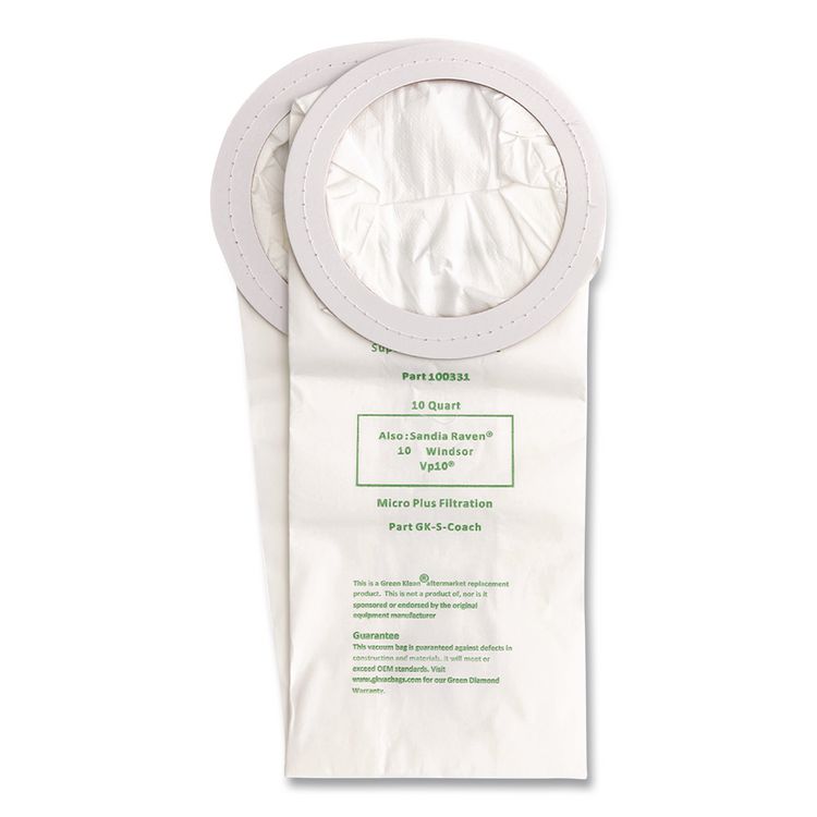 GREEN KLEAN GK-S-Coach Replacement Bag, 10 Bags/Pack, 10 Packs/Carton (GRKGKSCOACH)