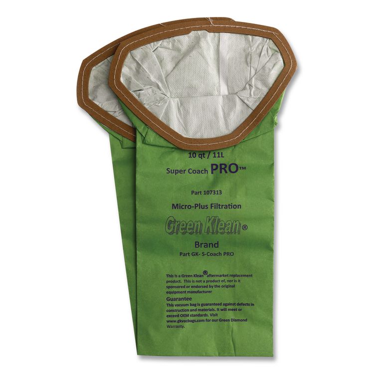GREEN KLEAN GK-S-Coach-PRO Replacement Bag, 10 Bags/Pack, 10 Packs/Carton (GRKGKSCOACHPRO)