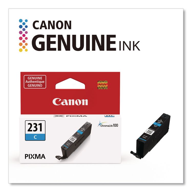 CANON COMPUTER SYSTEMS CCSI 6675C001 (CLI-231) Ink, 800 Page-Yield, Cyan (CNM6675C001)