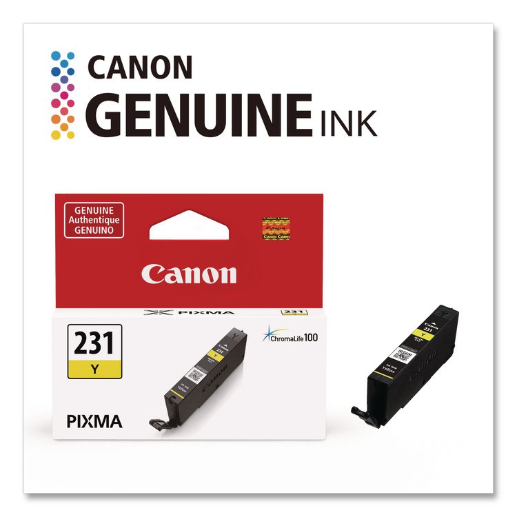 CANON COMPUTER SYSTEMS CCSI 6677C001 (CLI-231) Ink, 800 Page-Yield, Yellow (CNM6677C001)