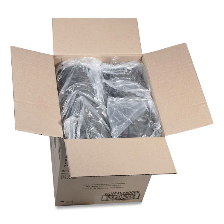 PACTIV EVERGREEN CORPORATION EarthChoice MealMaster Container, 24 oz, 8.12 x 6.5 x 1.5, Black, Plastic, 252/Carton (PCTYCN8462400)