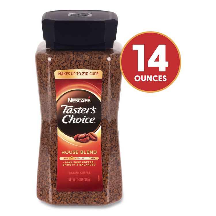 NESTLE Taster's Choice House Blend Instant Coffee, 14 oz Bottle (GRR22002632)