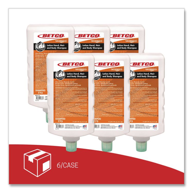 BETCO CORPORATION Lotion Hand, Hair and Body Shampoo, Mandarin Grapefruit Scent, 2 L Bottle, 6/Carton (BET7736200)
