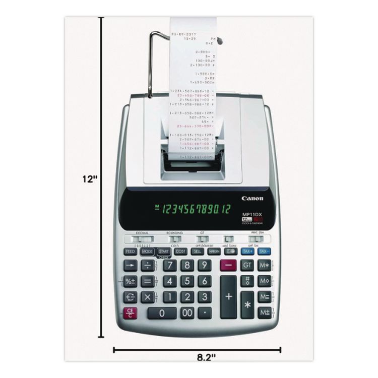 CANON USA, . MP11DX-2 Printing Calculator, Black/Red Print, 3.7 Lines per Second (CNMMP11DX)