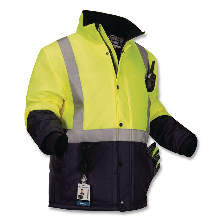 TENACIOUS HOLDINGS, . N-Ferno 6478 Class 2 Hi-Vis Freezer Jacket, Small, Lime (EGO41272)