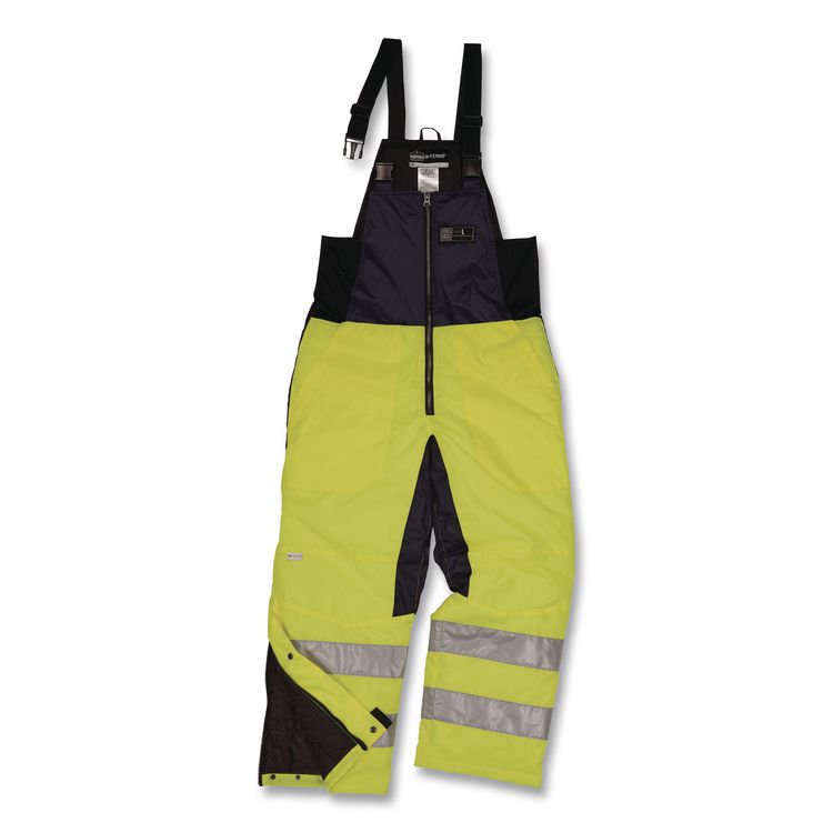 TENACIOUS HOLDINGS, . N-Ferno 6479 Hi-Vis Freezer Bib Overalls, Medium, Lime (EGO41283)
