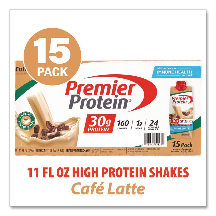 POST HOLDINGS Cafe Latte Shake, 11 oz Bottle, 15/Carton (GRR22002615)