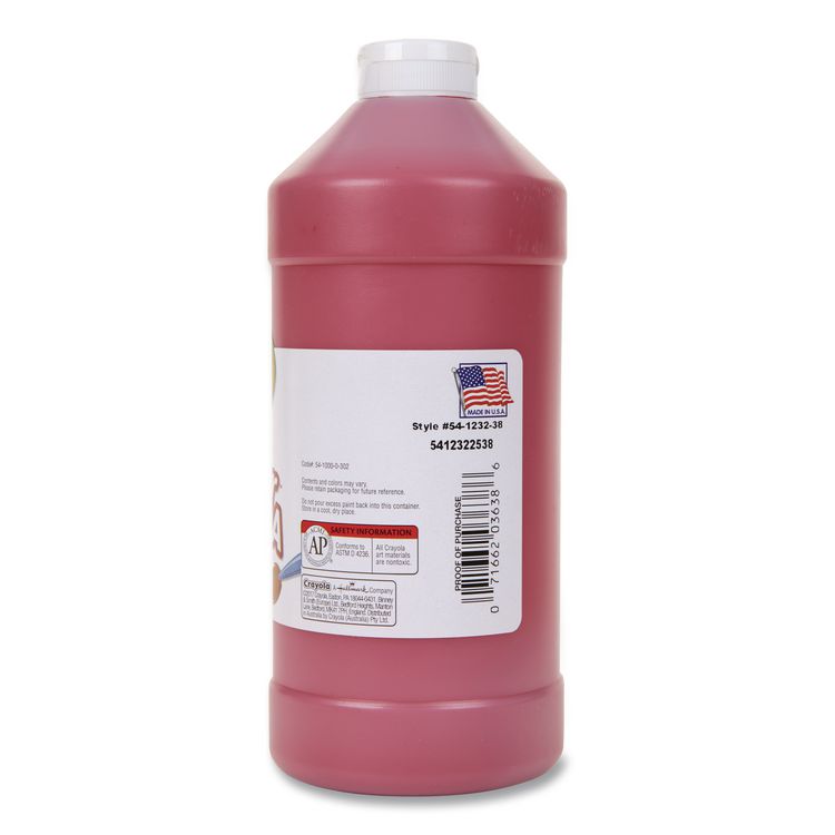 BINNEY & SMITH / CRAYOLA Premier Tempera Paint, Red, 32 oz Bottle (CYO541232038)