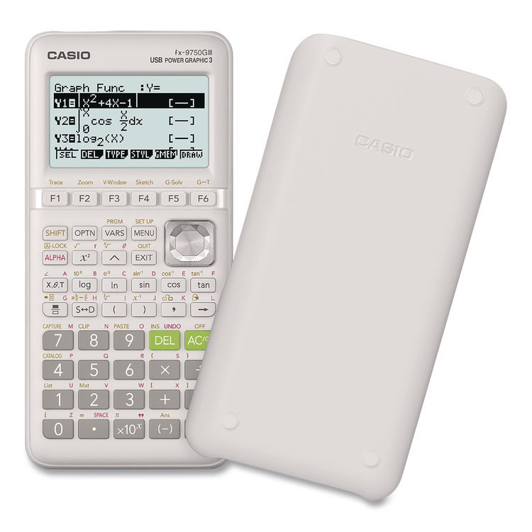 CASIO, . FX-9750GIII 3rd Edition Graphing Calculator, 21-Digit LCD, White (CSOFX9750GIIIWE)