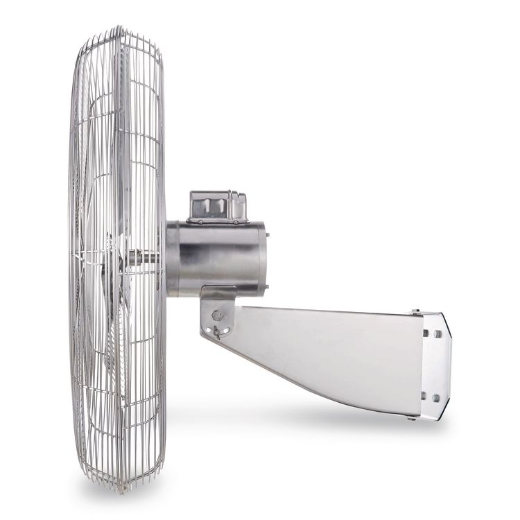 GLOBAL INDUSTRIAL Washdown Wall Mount Fan, 30", 1 Speed, Silver (GBE293019)