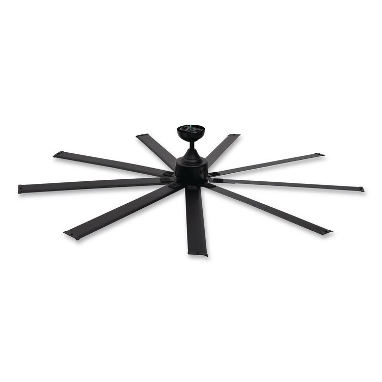 GLOBAL INDUSTRIAL Industrial Ceiling Fan, 72", 6 Speeds, 9,400 CFM, Black (GBE293047)