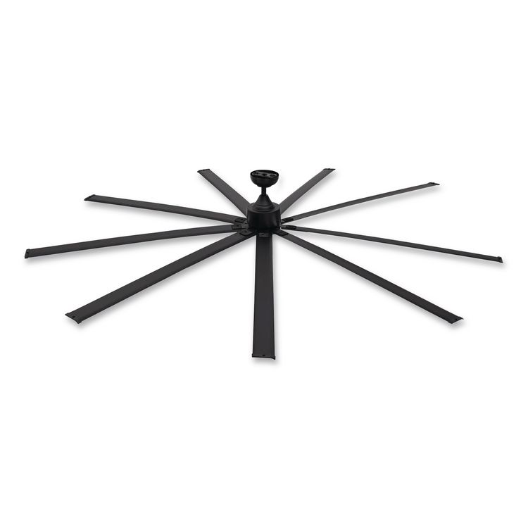 GLOBAL INDUSTRIAL Industrial Ceiling Fan, 96", 6 Speeds, 10,500 CFM, Black (GBE293048)