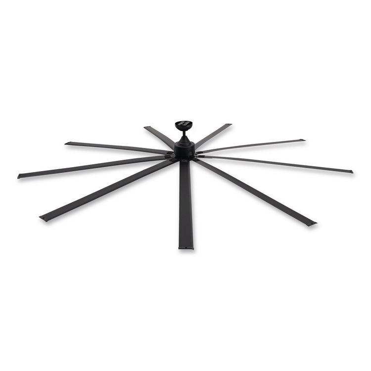 GLOBAL INDUSTRIAL Industrial Ceiling Fan, 108", 6 Speeds, 20,000 CFM, Black (GBE293049)