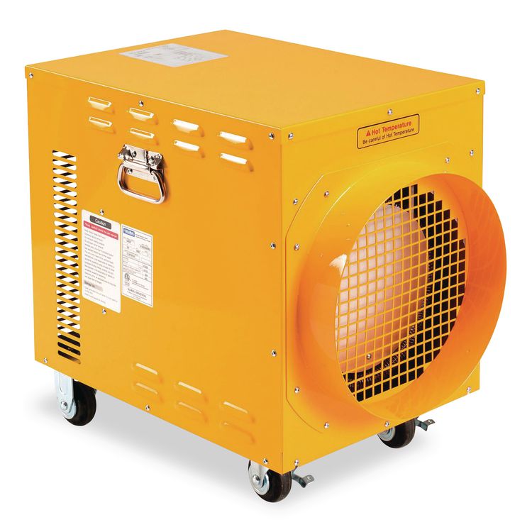 GLOBAL INDUSTRIAL Portable Electric Heater, 15,000 W, 16.62 x 24.5 x 23, Yellow (GBE246552)