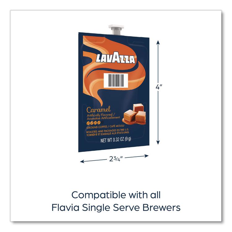LAVAZZA Lavazza Carmel Coffee Freshpack, 76/Carton (LAV48750)