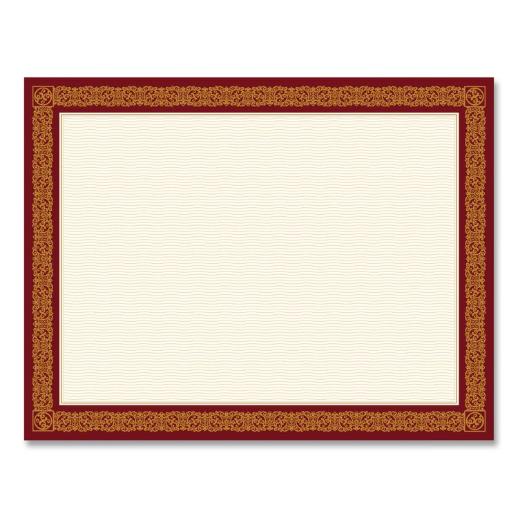 GEOGRAPHICS Certificate/Document Cover Kit, 9.75 w x 12.5 h, Burgundy, 18 Pieces (GEO48810)