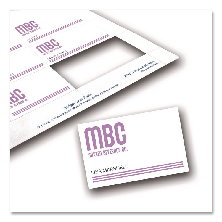 AVERY PRODUCTS CORPORATION Name Badge Insert Refills, Horizontal, 3 x 4, White, 600/Pack (AVE35392)