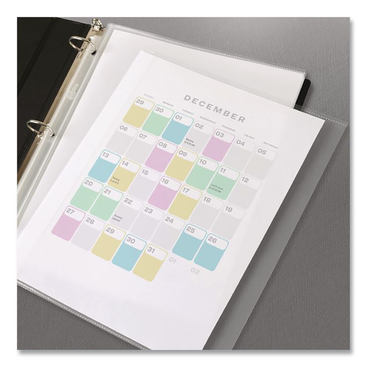 AVERY PRODUCTS CORPORATION Side-Insert Heavyweight Sheet Protectors, 3-Hole Punched, Side Load, 8.5 x 11, Diamond Clear, 25/Pack, 36 Packs/Carton (AVE76001CT)