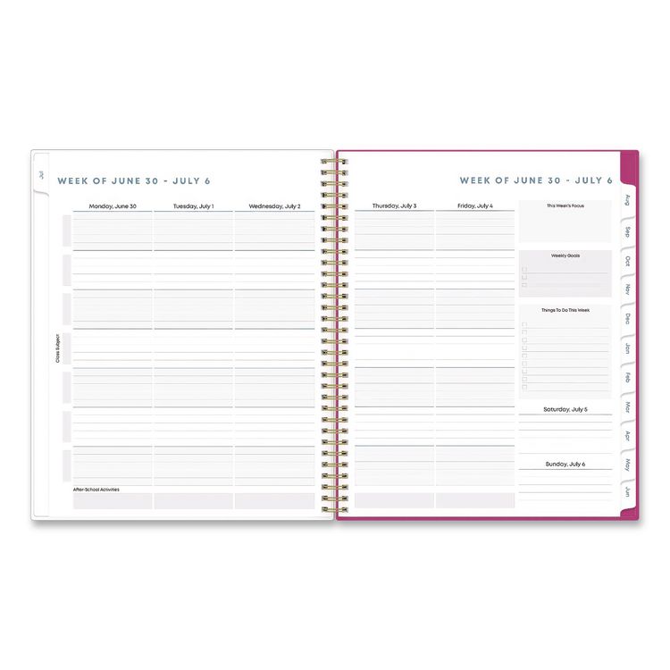 BLUE SKY Star Confetti Bright Academic Weekly/Monthly Planner, 11 x 8.5, Multicolor Cover, 12-Month: July 2025 to June 2026 (BLS136609A26)