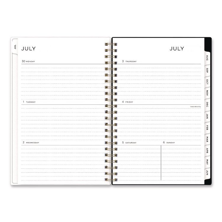 BLUE SKY Ashley G Leopard Print Academic Year Weekly/Monthly Planner, 8 x 5, Tan/Black Cover, 12-Month: July 2025 to June 2026 (BLS149047A26)