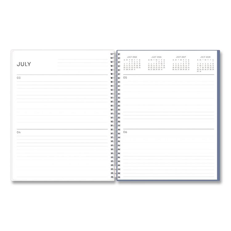 BLUE SKY Tanya Blue Academic Year Daily Planner, Abstract Artwork, 11 x 8.5, Multicolor Cover, Supports Four Academic Years: 2025-2028 (BLS156259)