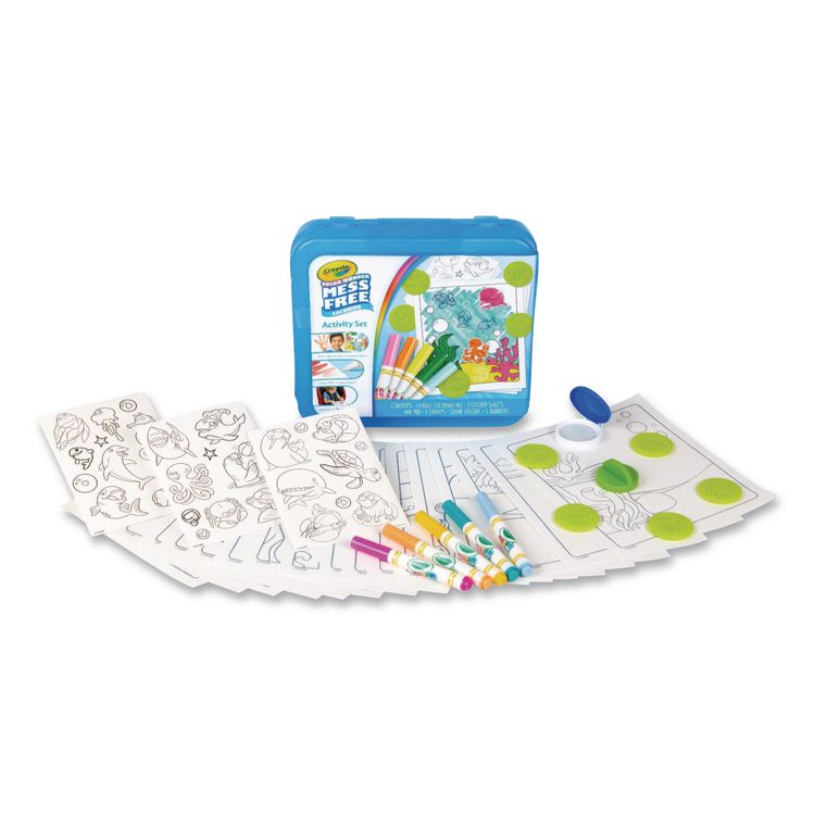 BINNEY & SMITH / CRAYOLA Color Wonder Art Kit, Ocean Animals, Ages 3 and Up, 24 Pages (CYO752349)