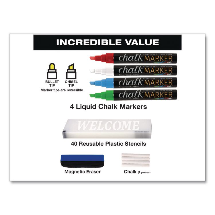 EXCELLO GLOBAL PRODUCTS Indoor/Outdoor A-Frame Sidewalk Sign, Black 18 x 29 Surface, Brown Frame, 22 x 25 x 40 (EXOGPP0001S)