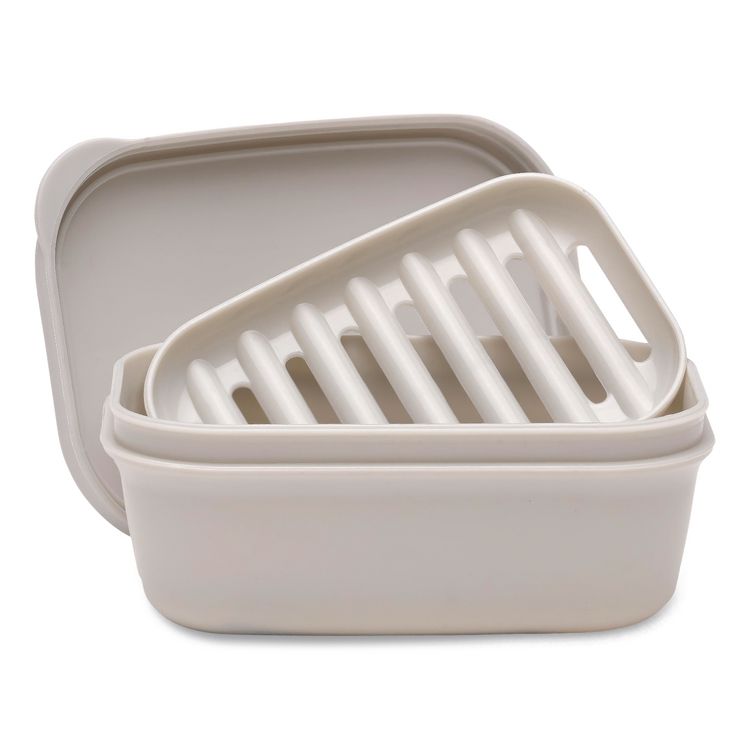 EXCELLO GLOBAL PRODUCTS Travel Soap Box, Light Gray (EXOSPLSTRVL0010)