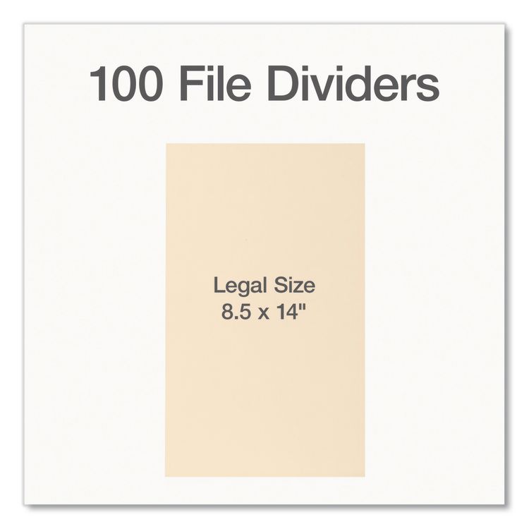 TOPS BUSINESS FORMS File Backs, Legal Size, Manila, 100/Box (PFX90154)
