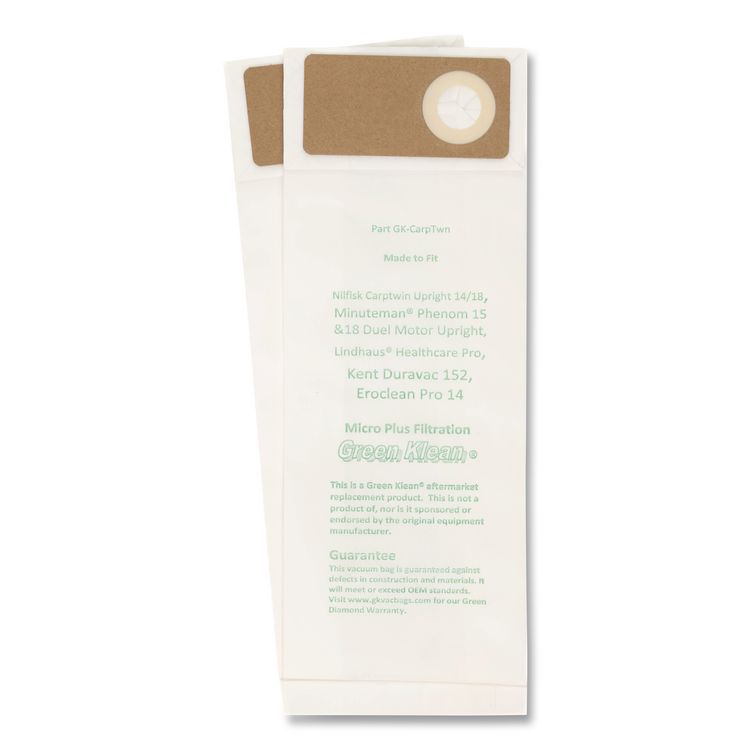 GREEN KLEAN GK-CarpTwn Replacement Bag, 10 Bags/Pack, 10 Packs/Carton (GRKGKCARPTWN)