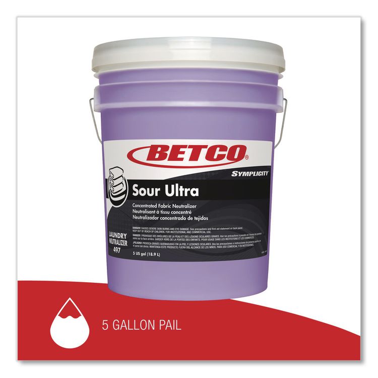 BETCO CORPORATION Symplicity Sour Ultra Fabric Neutralizer, 5 gal Pail (BET4977800)