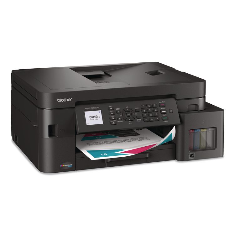 BROTHER INTL. CORP. MFCT980DW INKvestment Tank 980 Wireless and Ethernet Color Inkjet All-in-One Printer, Copy/Fax/Print/Scan (BRTMFCT980DW)