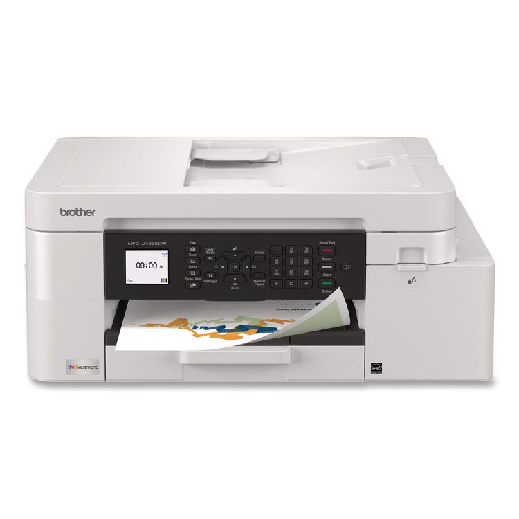 BROTHER INTL. CORP. MFCJ4355DW INKvestment 4355 Wireless Color Inkjet AIO Printer, Copy/Fax/Print/Scan (BRTMFCJ4355DW)