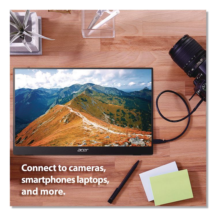 ACER AMERICA PM161Q FHD LED Portable Business Monitor, 15.6" Widescreen, IPS Panel, 1920 Pixels x 1080 Pixels (ACOPM161QBBMIUU)