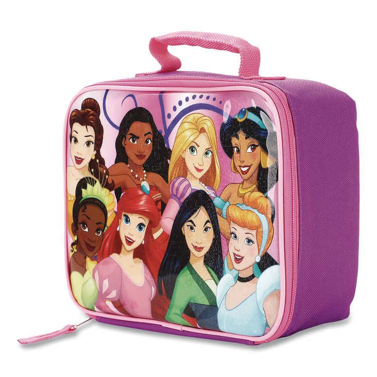 BIOWORLD MERCHANDISING Kids Insulated Lunch Tote, Disney Princesses Theme, Multicolor (BWRLXG5DBEDSYSB)
