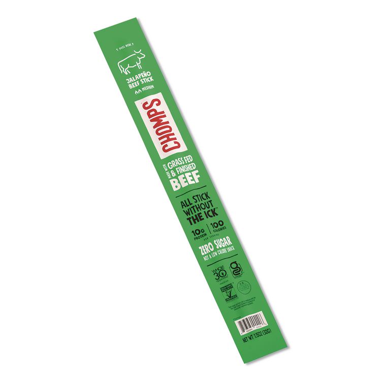 CHOMPS Jalepeno Beef Meat Stick, 1.15 oz Stick, 24/Box (CHDZHO00425)