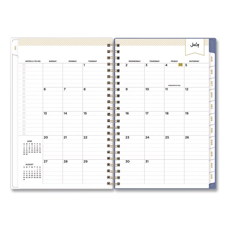 BLUE SKY Day Designer Climbing Floral Blush Create-Your-Own Cover Weekly/Monthly Planner, 8 x 5, 12-Month: July 2025 to June 2026 (BLS137881A26)