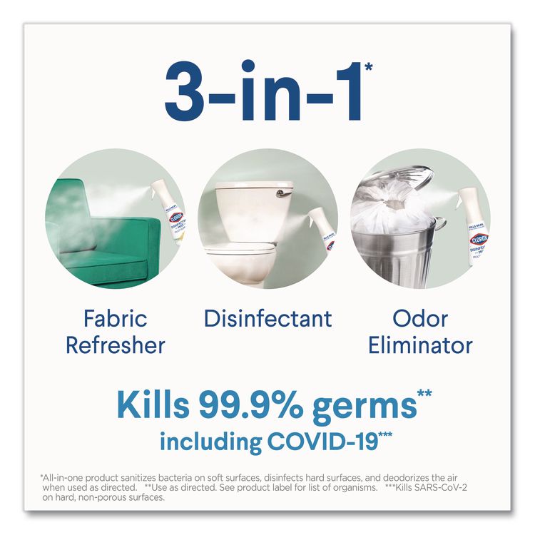 CLOROX SALES CO. Disinfecting Mist, Eucalyptus Peppermint Scent, 16 oz Spray Bottle (CLO60152)