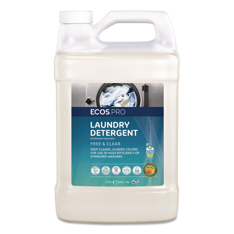 EARTH FRIENDLY PRODUCTS Free and Clear Laundry Detergent, HE Compatible,128 oz Bottle, 4/Carton (EOPPL976404)