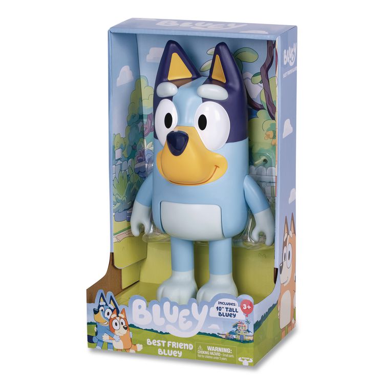 BLUEY Series 10 My Best Friend Bluey Plastic 10" Figure, Ages 3 and Up (LTP176404)