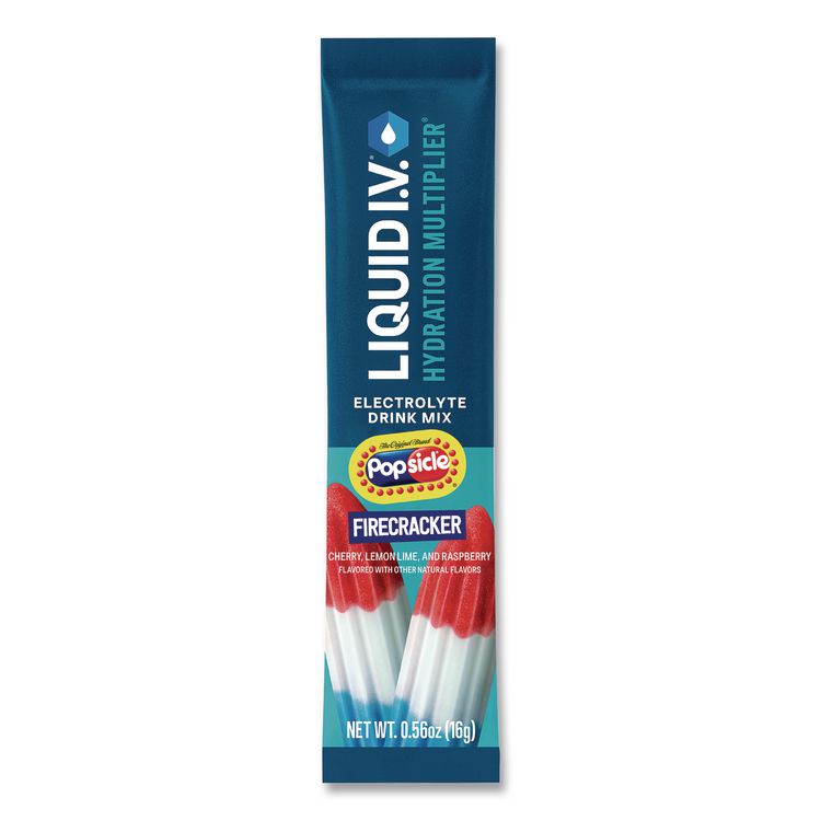 UNILEVER Hydration Multiplier, Popsicle Firecracker, 0.56 oz Stick, 15/Pack (LQVEHC97102)