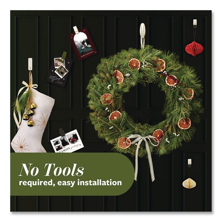 3M/COMMERCIAL TAPE DIV. Limited Edition Decorative Hook Variety Pack, (8) Mini Spring Hooks, (2) Medium Hooks (Supports 3lb), Sage Green/Brass, 10/PK (MMMSGMHP10ESF)