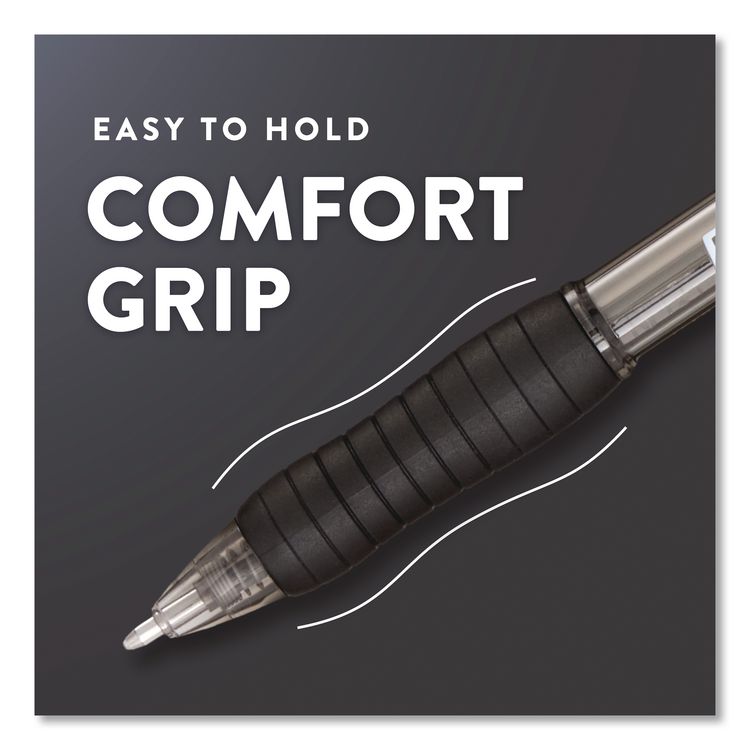 SANFORD Profile Ballpoint Pen, Retractable, Bold 1.4 mm, Black Ink, Smoke/Black Barrel, 8/Pack (PAP1960667)